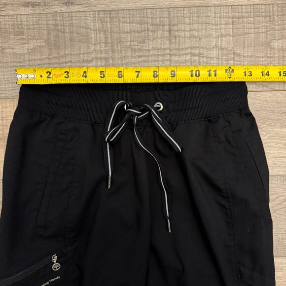 Healing Hands Black Scrub Joggers (XST - Extra Small Tall) - Picture 3 of 5